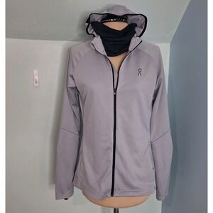 On Climate Zip Full Zip Hoodie With Built-in Face Mask In Lilac Women's Size S